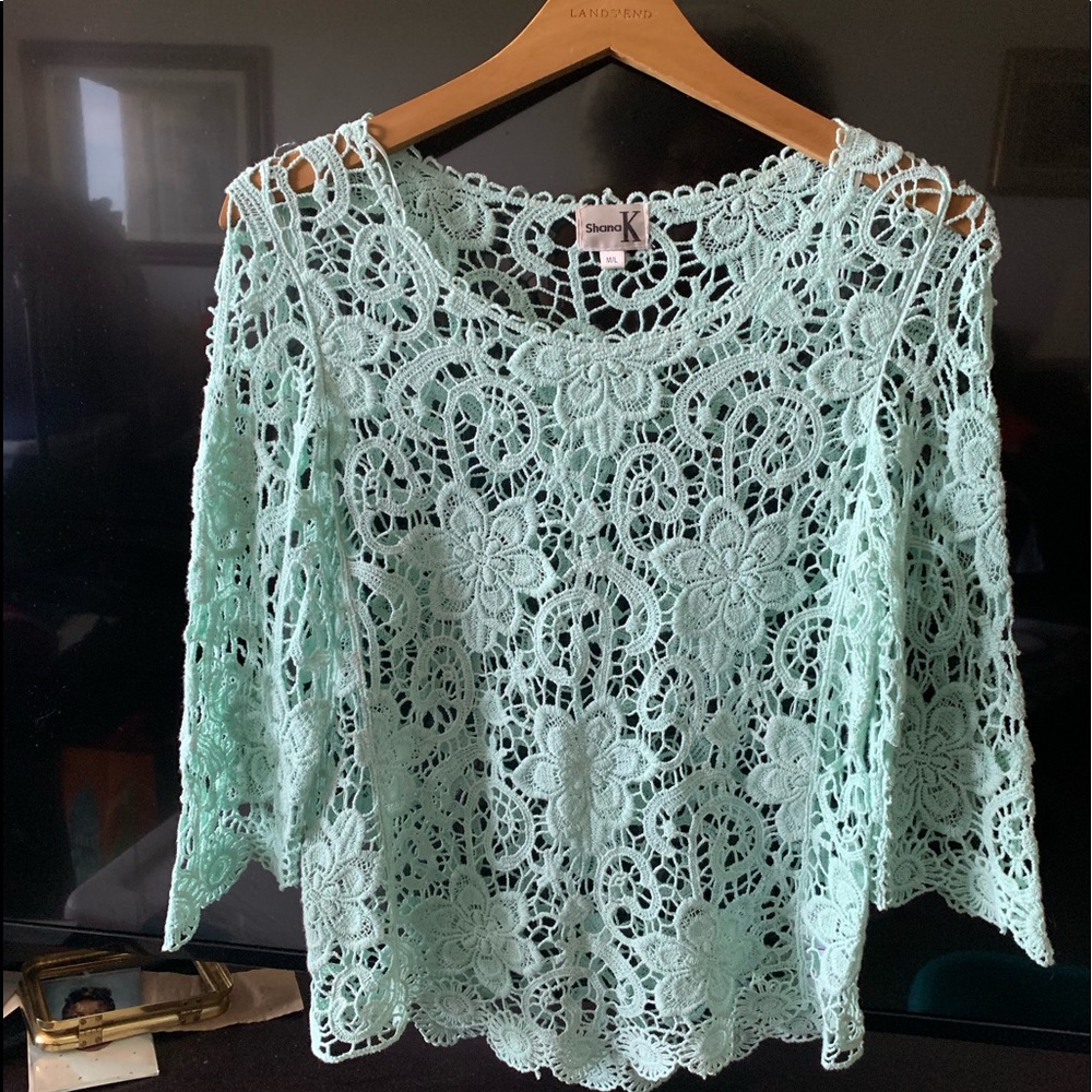 Light Green Lace Blouse